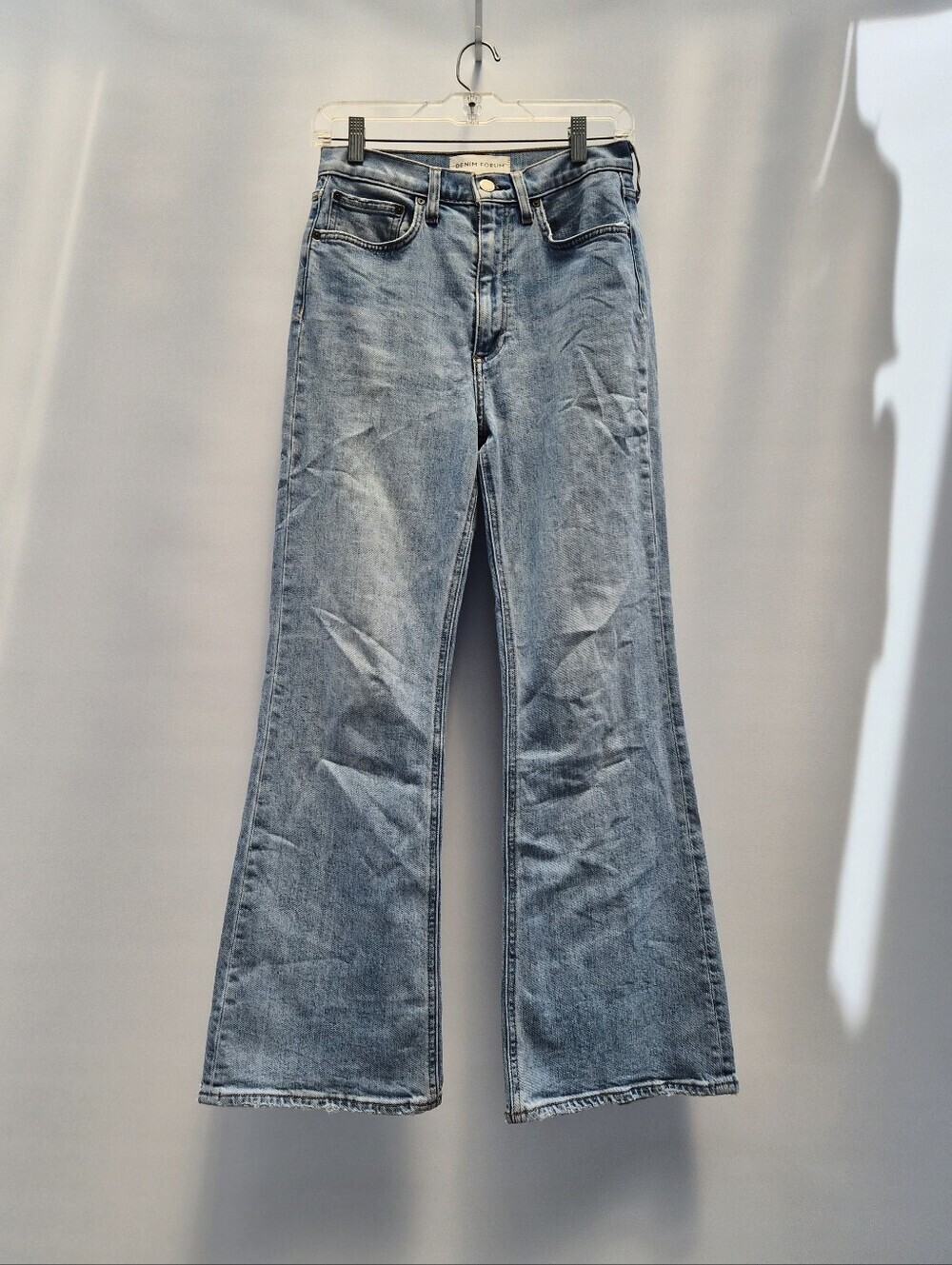 Aritzia Denim Forum Twiggy Flare Blue Jeans 27 70s Boho Retro Festival Western